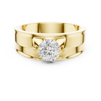 0.85 CT Round Diamond Men's Solitaire Ring