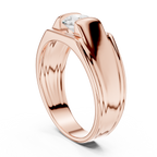 1.00 CT Channel Set Diamond Men's Ring