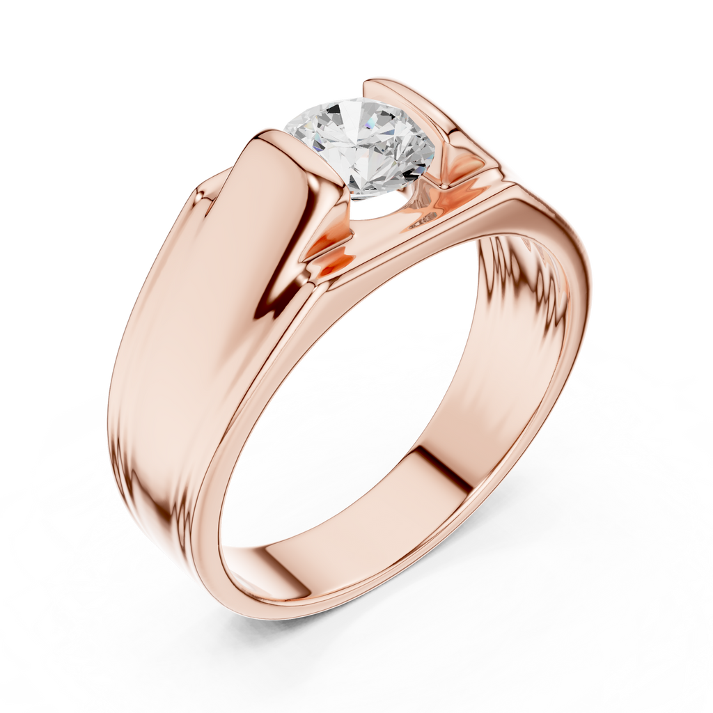 1.00 CT Channel Set Diamond Men's Ring