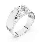 1.00 CT Channel Set Diamond Men's Ring
