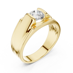 1.00 CT Channel Set Diamond Men's Ring