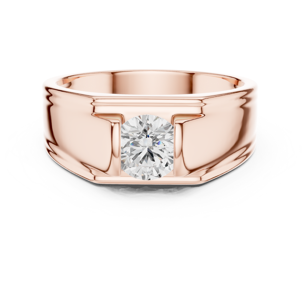 1.00 CT Channel Set Diamond Men's Ring