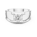 1.00 CT Channel Set Diamond Men's Ring
