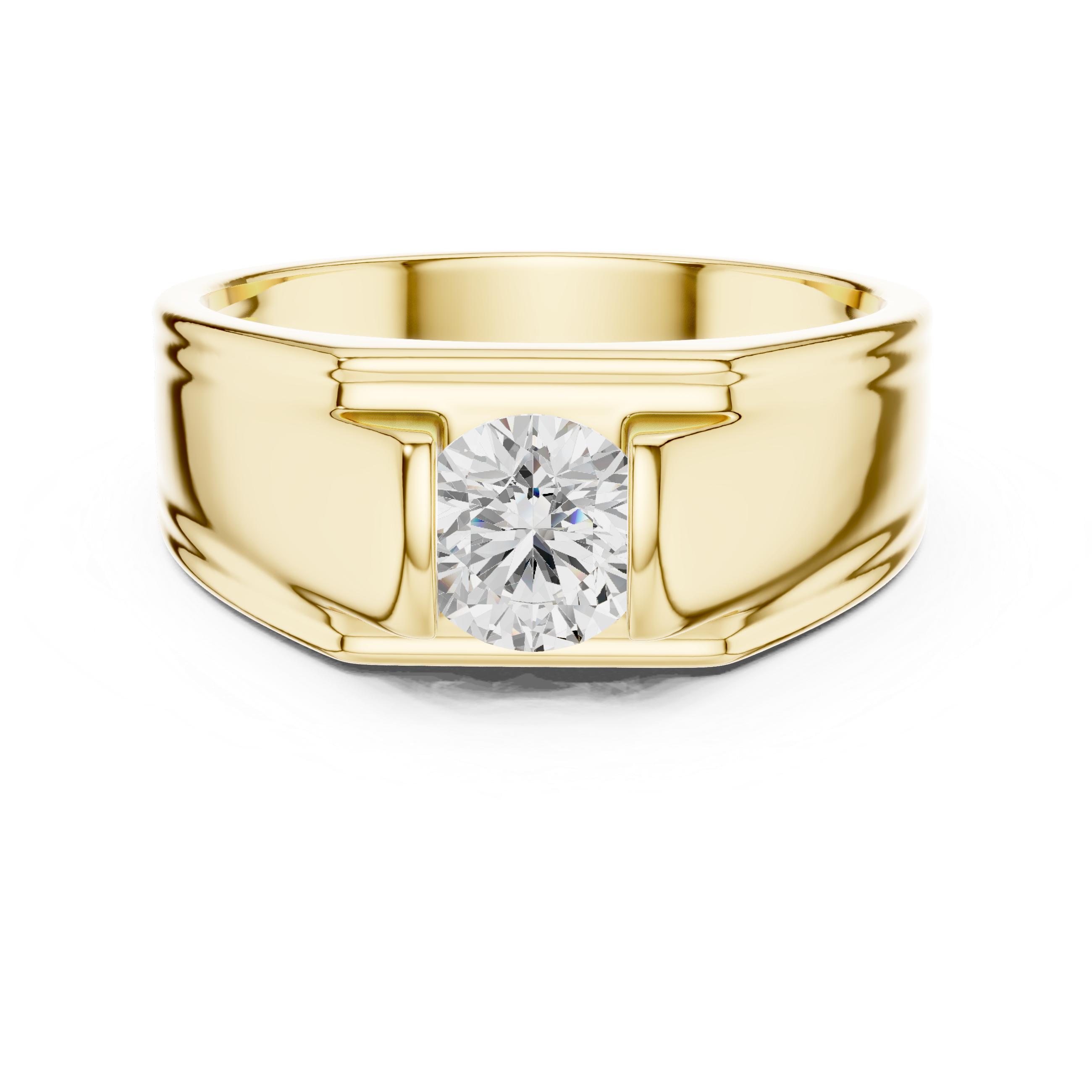 1.00 CT Channel Set Diamond Men's Ring