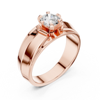 0.85 CT Round Diamond Men's Solitaire Ring