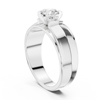 0.85 CT Round Diamond Men's Solitaire Ring