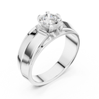 0.85 CT Round Diamond Men's Solitaire Ring