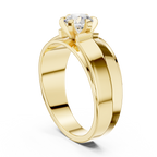 0.85 CT Round Diamond Men's Solitaire Ring