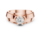 0.85 CT Round Diamond Men's Solitaire Ring