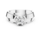 0.85 CT Round Diamond Men's Solitaire Ring