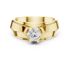 0.85 CT Round Diamond Men's Solitaire Ring