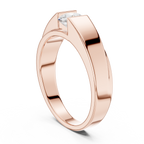 0.85 CT Round Diamond Men's Channel Set Ring