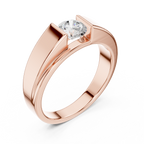0.85 CT Round Diamond Men's Channel Set Ring