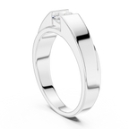 0.85 CT Round Diamond Men's Channel Set Ring