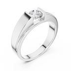 0.85 CT Round Diamond Men's Channel Set Ring