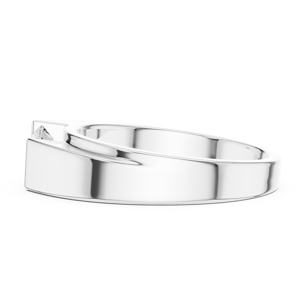 0.85 CT Round Diamond Men's Channel Set Ring