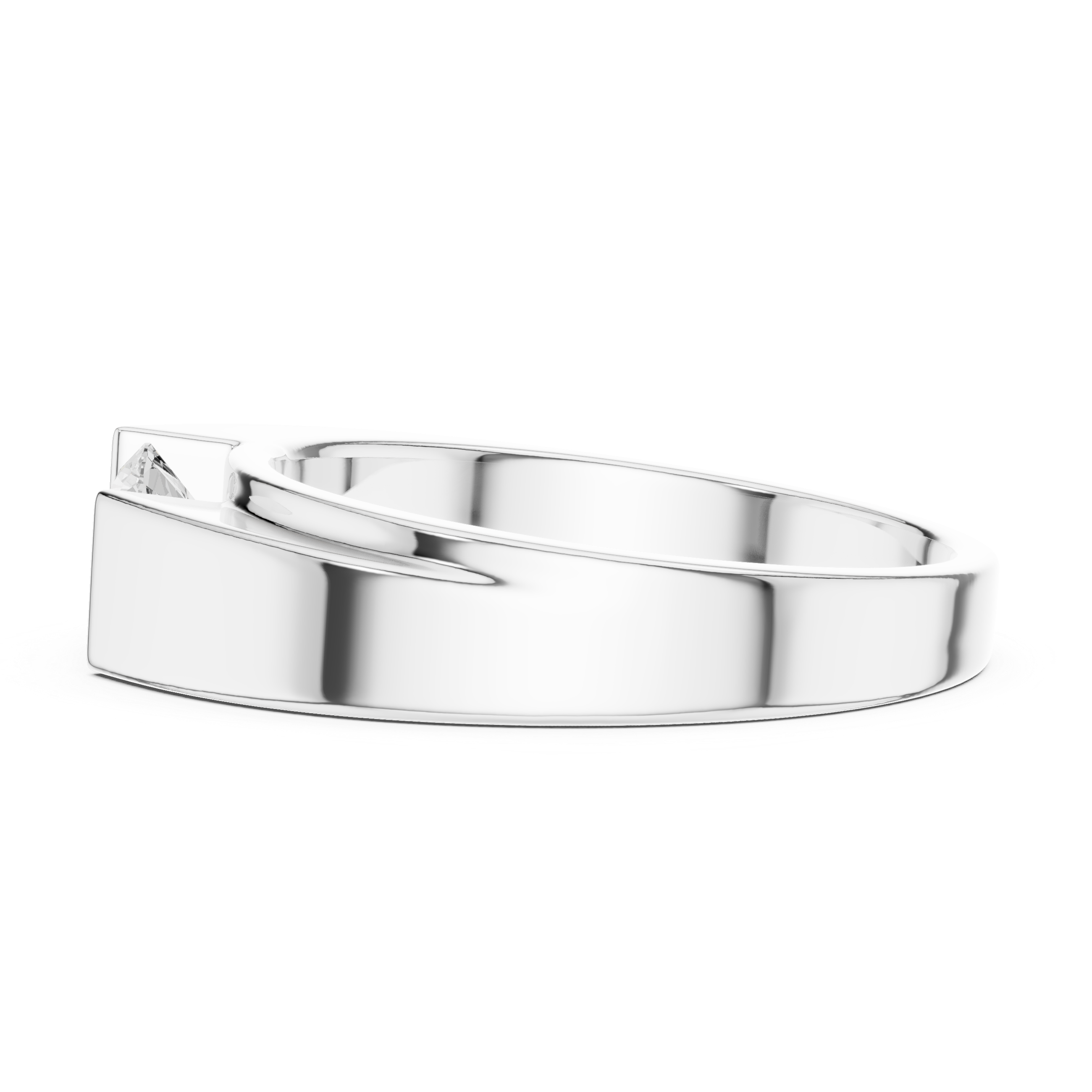 0.85 CT Round Diamond Men's Channel Set Ring