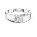 0.85 CT Round Diamond Men's Channel Set Ring