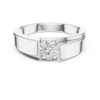 0.85 CT Round Diamond Men's Channel Set Ring