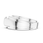 0.70 CT Round Diamond Men's Two-Tone Signet Ring
