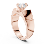1.50 CT Round Diamond Men's Textured Solitaire Ring