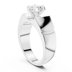 1.50 CT Round Diamond Men's Textured Solitaire Ring