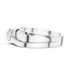 0.75 CT Round Diamond Two-Tone Twist Men's Ring