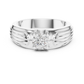 0.75 CT Round Diamond Two-Tone Men's Engagement Ring