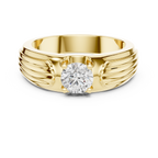 0.75 CT Round Diamond Two-Tone Men's Engagement Ring