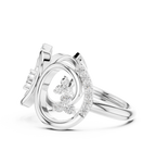 0.28 CT Diamond Infinity Circle Statement Ring