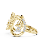 0.28 CT Diamond Infinity Circle Statement Ring