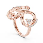 0.28 CT Diamond Infinity Circle Statement Ring