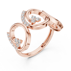 0.28 CT Diamond Infinity Circle Statement Ring