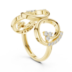 0.28 CT Diamond Infinity Circle Statement Ring