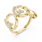 0.28 CT Diamond Infinity Circle Statement Ring