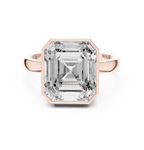 7.32 CT Emerald Cut Bezel Set Men's Diamond Signet Ring