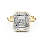 7.32 CT Emerald Cut Bezel Set Men's Diamond Signet Ring