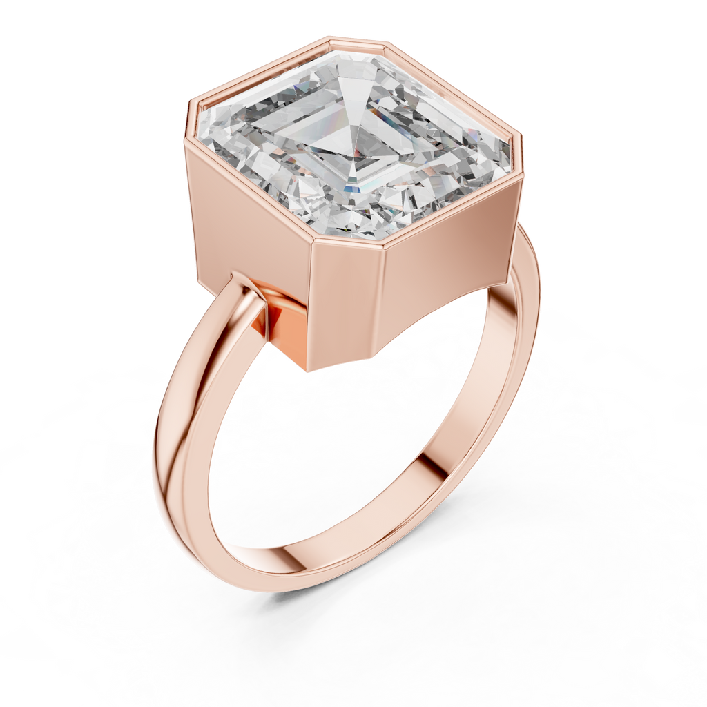 7.32 CT Emerald Cut Bezel Set Men's Diamond Signet Ring