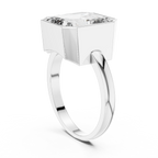 7.32 CT Emerald Cut Bezel Set Men's Diamond Signet Ring