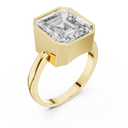 7.32 CT Emerald Cut Bezel Set Men's Diamond Signet Ring