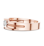 0.30 CT Round Cut Diamond Channel Set Wedding Band Ring
