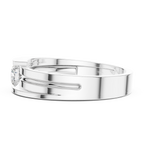0.30 CT Round Cut Diamond Channel Set Wedding Band Ring
