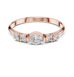 0.29 CT Marquise Cut Diamond Five Stone Ring