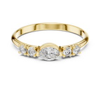 0.29 CT Marquise Cut Diamond Five Stone Ring