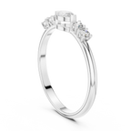 0.29 CT Marquise Cut Diamond Five Stone Ring