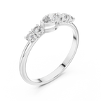 0.29 CT Marquise Cut Diamond Five Stone Ring