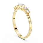 0.29 CT Marquise Cut Diamond Five Stone Ring