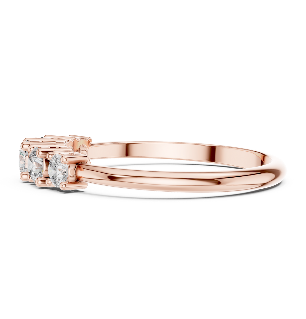 0.42 CT Five Stone Diamond Anniversary Ring