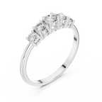0.42 CT Five Stone Diamond Anniversary Ring