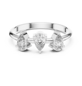 0.50 CT Three Stone Pear Cut Diamond Ring